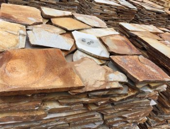 Ege Yellow Quartzite Polygonal Slabs