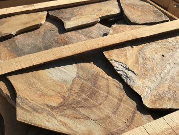 Ege Brown Quartzite Polygonal Slabs